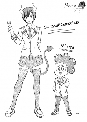 [NoriyukiWorks] SwimsuitSuccubus x Mineta (My Hero Academia) [English]