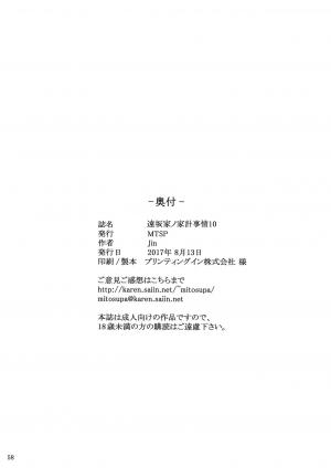 (C92) [MTSP (Jin)] Tosaka-ke no Kakei Jijou 10 (Fate/stay night) [English] [up7] - Page 59