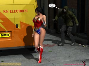 Wonder woman vs Cain- MrBunnyArt