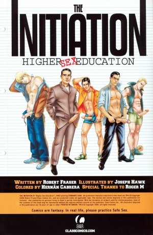 Gay Comics The Initiation Higher Sex Education Gay Porn Comics