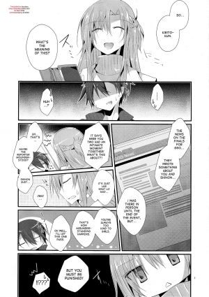 (C87) [Peach tea (Akina Rei)] Honey Punishment (Sword Art Online) [English] [desudesu] - Page 5