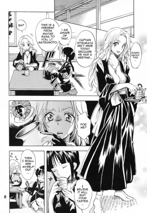 (C76) [Kurione-sha (YU-RI)] Nurunuru Panic! | Slimy Panic! (Bleach) [English] [doujin-moe.us] - Page 8