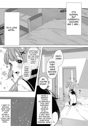 (C97) [Maebaya (Maeba)] Unicorn, Hotel demo Ganbaru | Unicorn, Doing Her Best Even in The Hotel. (Azur Lane) [English] [Hong_Mei_Ling] - Page 5