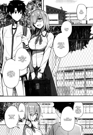 (C96) [Yurutto Pocket (Untue)] Mash to Koukou Seikatsu Seifuku Hatsu Ecchi Hen | Having a Lewd Highschool Life With Mash (Fate/Grand Order) [English] {Doujins.com} - Page 3