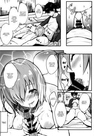 (C96) [Yurutto Pocket (Untue)] Mash to Koukou Seikatsu Seifuku Hatsu Ecchi Hen | Having a Lewd Highschool Life With Mash (Fate/Grand Order) [English] {Doujins.com} - Page 23