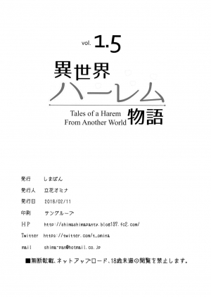 [Shimapan (Tachibana Omina)] Isekai Harem Monogatari - Tales of Harem Vol. 1.5 | Tales of a Harem from Another World Vol. 1.5 [English] [obsoletezero] [Digital] - Page 9