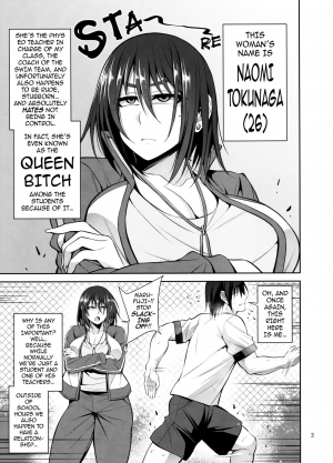 (C97) [Mousou Engine (Korotsuke)] Otsubone Taiiku Kyoushi Mesu no Hon | The Phys Ed Dept’s Queen Bitch Book [English] {darknight} - Page 3