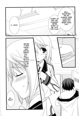 (C79) [CHAGASHI SAIBAN (Yamabuki Mook)] Kigae Chuuihou ! | Warning Changing Clothes! (Infinite Stratos) [English] [kibitou4life] - Page 7