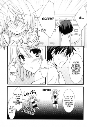 (C79) [CHAGASHI SAIBAN (Yamabuki Mook)] Kigae Chuuihou ! | Warning Changing Clothes! (Infinite Stratos) [English] [kibitou4life] - Page 9