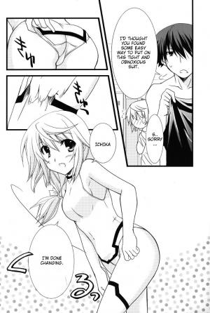 (C79) [CHAGASHI SAIBAN (Yamabuki Mook)] Kigae Chuuihou ! | Warning Changing Clothes! (Infinite Stratos) [English] [kibitou4life] - Page 10