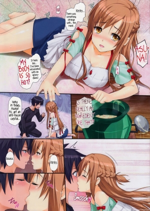 [Wata 120 Percent (Menyoujan)] Sex Again Onegai | Sex Again Please! (Sword Art Online) [English] =TV= [Decensored] - Page 4