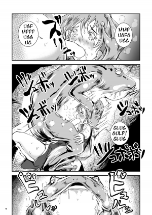 [Erotic Fantasy Larvaturs (Takaishi Fuu)] Atsui Suana de Ase-Ippai no Kaeru Kan [English] [Digital] - Page 10