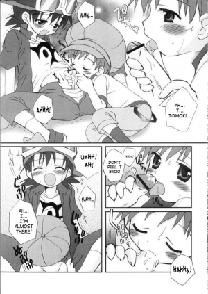 (Shota Collection 2) [Houkago Paradise (Sasorigatame)] Takuya Kyun Gokkun Seishibori!! | Takuya-kyun Gulping Bareback Milking (Digimon Frontier) [English] [SaHa] - Page 7