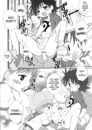 (Shota Collection 2) [Houkago Paradise (Sasorigatame)] Takuya Kyun Gokkun Seishibori!! | Takuya-kyun Gulping Bareback Milking (Digimon Frontier) [English] [SaHa] - Page 12