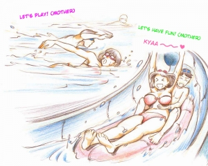  [pink-noise (Mizuiro Megane)] Mama Shot-ime - Manatsu no Pool Hen | Midsummer at the Pool [English] [Digital]  - Page 8