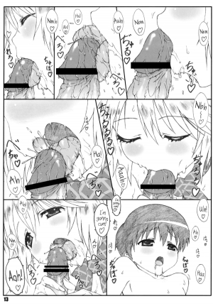 (C77) [Shikishima GunTool (Shikishima Shoutarou, Shikishima Tenki)] Minamoto-san 3 (Kanokon) [English] [biribiri] - Page 14