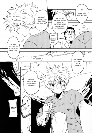 (C87) [Watagashi Maker, Naikai (Tomiko, Emilio)] Shounen Dokubutsu | Boy Poison (Hunter x Hunter) [English] [HXH-Doujinshilivejournal] - Page 22