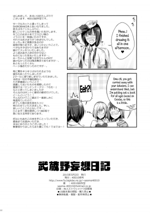 (COMIC1☆9) [40010 1-GO (40010Prototype)] Musashino Mousou Nikki | Musashino Delusion Diary (SHIROBAKO) [English] {5 a.m.} - Page 23