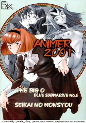 (C58) [PX-Dan Nihon Shibu (Honda Kurio)] Animer 2001 (Big O, Blue Submarine No. 6, Crest of the Stars) [English] [EHCOVE] - Page 2