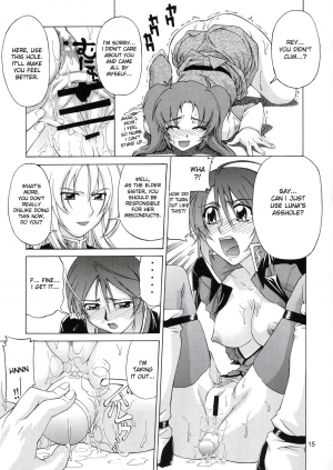 (C67) [GOLD RUSH (Suzuki Address)] Lunamaria to Meyrin-san Desutte ne! (Gundam SEED Destiny) [English] [desudesu] - Page 15