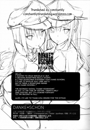 (C90) [Digital Flyer (Oota Yuuichi)] DANKE+SCHON (Kantai Collection -KanColle-) [English] [constantly] - Page 25