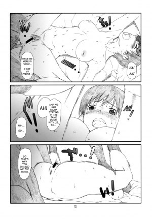 [Studio N.BALL (Haritama Hiroki)] Itazura Shite ii yo | A Trick Is Fine Too! (Yotsubato!) [English] {Sumanakatta} - Page 13