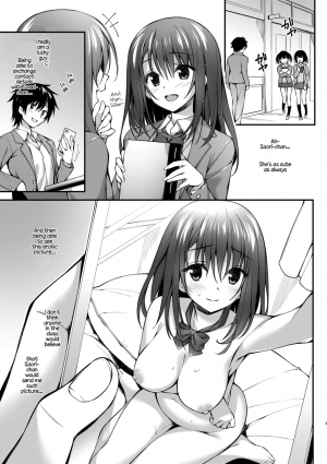 [P:P (Oryou)] Classmate no Onnanoko kara Jidori Shashin Mitai nano ga Okurarete Kitanda kedo… | A Female Classmate Sent Her Selfie to Me… [English] {Hennojin} [Digital] - Page 4