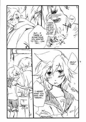 (VOCALOID PARADISE 5) [Dakuhan (Nononono)] Angai Sorenari ni Daijoubu. | It Is Sure That I Am Not All Right!! (VOCALOID) [English] [Otokonoko Scans] - Page 6