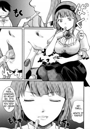 (C89) [Candy Pop (Itou Ei)] Muchi Shichu to Shoku Zato Kurocchi Shasei Dake! | Situations of Unknowingly Eating Cum and Crotch Cum Shots! (Dagashi Kashi) [English] [CopyOf] - Page 23