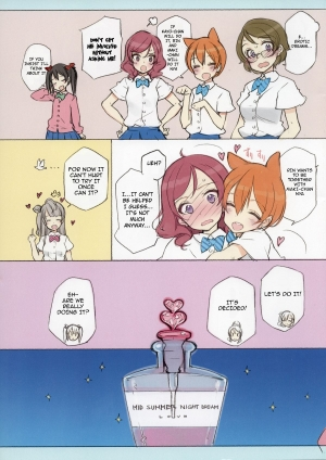 (C84) [Shoujo Kishidan (Oyari Ashito)] Kawaikute Shikata ga Nai! 2 MID SUMMER NIGHT DREAM (Love Live!) [English] {doujin-moe.us} - Page 4