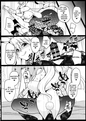 (C97) [Kuusou Monochrome (Abi)] Bunny ni Natta Artoria wa Seiyoku ga Sugoi (Fate/Grand Order) [English] [F.F.F.S.] - Page 14