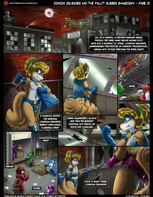 Condom Crusader And The Faulty Rubber Shakedown - Page 1