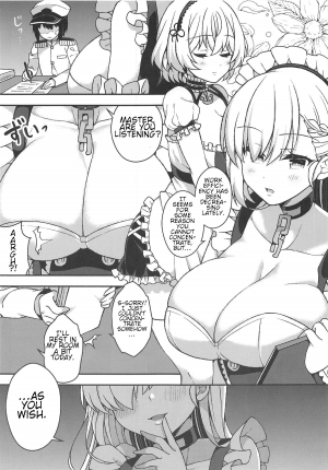 (SC2019 Summer) [Aratoya (Arato Asato)] Belfast to Sirius ni Mainichi Kyousei Osewa Sareru Hanashi (Azur Lane) [English] - Page 5