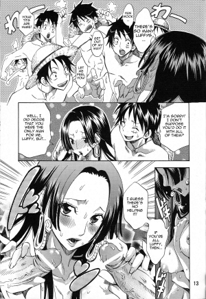  [Kurione-sha (YU-RI)] Yokujou Rensa ~Hebihime ver.~ | Sexual Desire Cascade ~Snake Empress ver.~ (One Piece) [English] {doujin-moe.us}  - Page 13