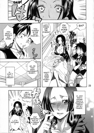  [Kurione-sha (YU-RI)] Yokujou Rensa ~Hebihime ver.~ | Sexual Desire Cascade ~Snake Empress ver.~ (One Piece) [English] {doujin-moe.us}  - Page 23