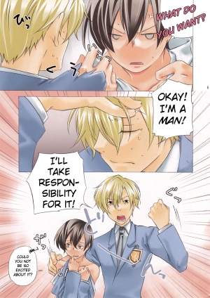 (Uki*Doki Ouran-sai) [Ichinichi Sanjou (Jinguu Kozue)] Inu to Ousama | The Dog and The King (Ouran High School Host Club) [English] [Futari Wa Pretty Anon] - Page 6