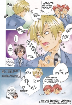 (Uki*Doki Ouran-sai) [Ichinichi Sanjou (Jinguu Kozue)] Inu to Ousama | The Dog and The King (Ouran High School Host Club) [English] [Futari Wa Pretty Anon] - Page 17