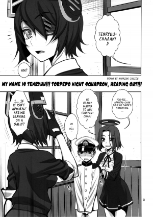 (C85) [Gerupin (Minazuki Juuzou)] ONTFK - My Name is Tenryuu! Fufufu... You Scared? (Kantai Collection) [English] - Page 3