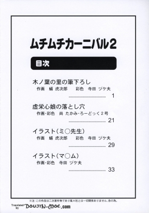 (C72) [Muchi Muchi 7 (Terada Tsugeo, Sanagi Torajirou, Nao Takami)] Muchi Muchi Carnival 2 (Various) [English] [SaHa] - Page 3