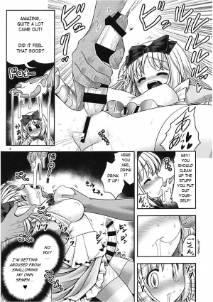 (SC2018 Summer) [Yosutebito na Mangakaki (Tomoki Tomonori)] Futanari Alice no Dopyurururu (Alice in Wonderland) [English] [q91] - Page 4