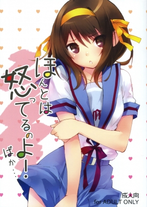 [Toward the Sky (Yuuka)] Honto wa Okotteru no yo! Baka... | I Really Am Angry! Idiot... (Suzumiya Haruhi no Yuuutsu) [English] [life4Kaoru] [Decensored]