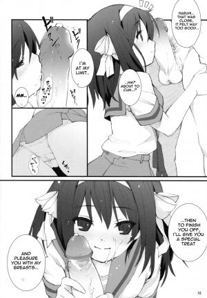 [Toward the Sky (Yuuka)] Honto wa Okotteru no yo! Baka... | I Really Am Angry! Idiot... (Suzumiya Haruhi no Yuuutsu) [English] [life4Kaoru] [Decensored] - Page 10