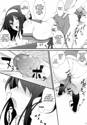 [Toward the Sky (Yuuka)] Honto wa Okotteru no yo! Baka... | I Really Am Angry! Idiot... (Suzumiya Haruhi no Yuuutsu) [English] [life4Kaoru] [Decensored] - Page 13