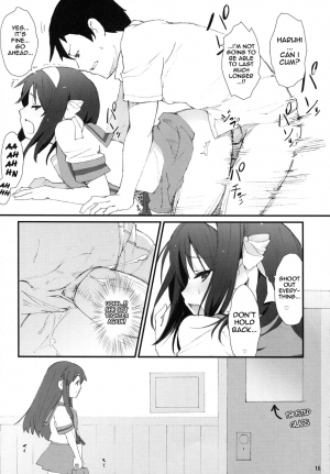 [Toward the Sky (Yuuka)] Honto wa Okotteru no yo! Baka... | I Really Am Angry! Idiot... (Suzumiya Haruhi no Yuuutsu) [English] [life4Kaoru] [Decensored] - Page 16