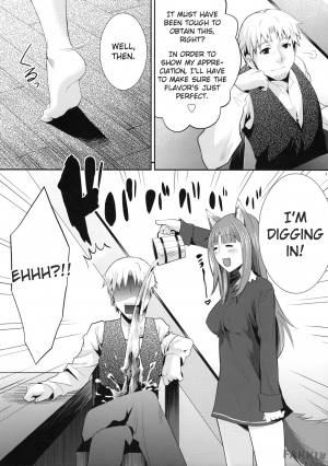 (COMIC1☆3) [Koakuma Sageha (Sage Joh)] Ookami to Mitsu Ringo (Spice and Wolf) [English] - Page 7