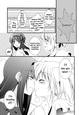 (C82) [Fukuya (Tama II)] Hoho ni Mabuta ni Kuchibiru ni | On Your Cheeks, On Your Eyelids, On Your Lips (Puella Magi Madoka Magica) [English] [Yuri-ism] - Page 25