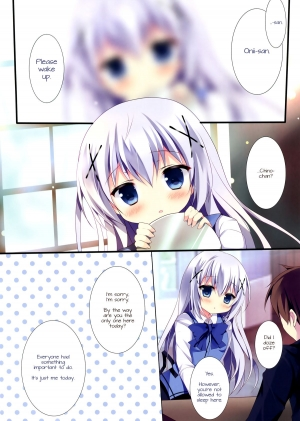  (COMIC1☆9) [Come Through (Adumi Kazuki)] Chino-chan ni Onii-san te Iwaretai! (Gochuumon wa Usagi desu ka?) [English] [Doki Fansubs]  - Page 4