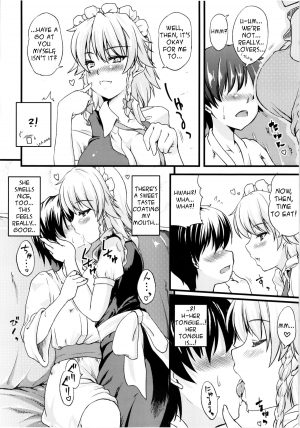 (Konohana Sakuya 1) [from SCRATCH (Johnny)] Maid no Onee-san ga Shibori Totte Ageru. | The Maid Lady Is Exploiting Me (Touhou Project) [English] [Troika] - Page 6