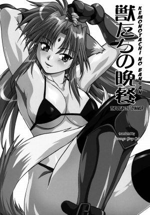 (SC34) [Studio Katsudon (Manabe Jouji)] Kemonotachi no Bansan (Mahou Shoujo Lyrical Nanoha) [English] - Page 4