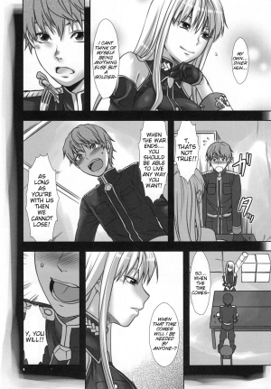 (C78) [Lv.X+ (Yuzuki N Dash)] Boku no Subete wo Taisa ni Sasagu | I Will Give My All for the Colonel (Valkyria Chronicles) [English] {doujin-moe.us} - Page 7